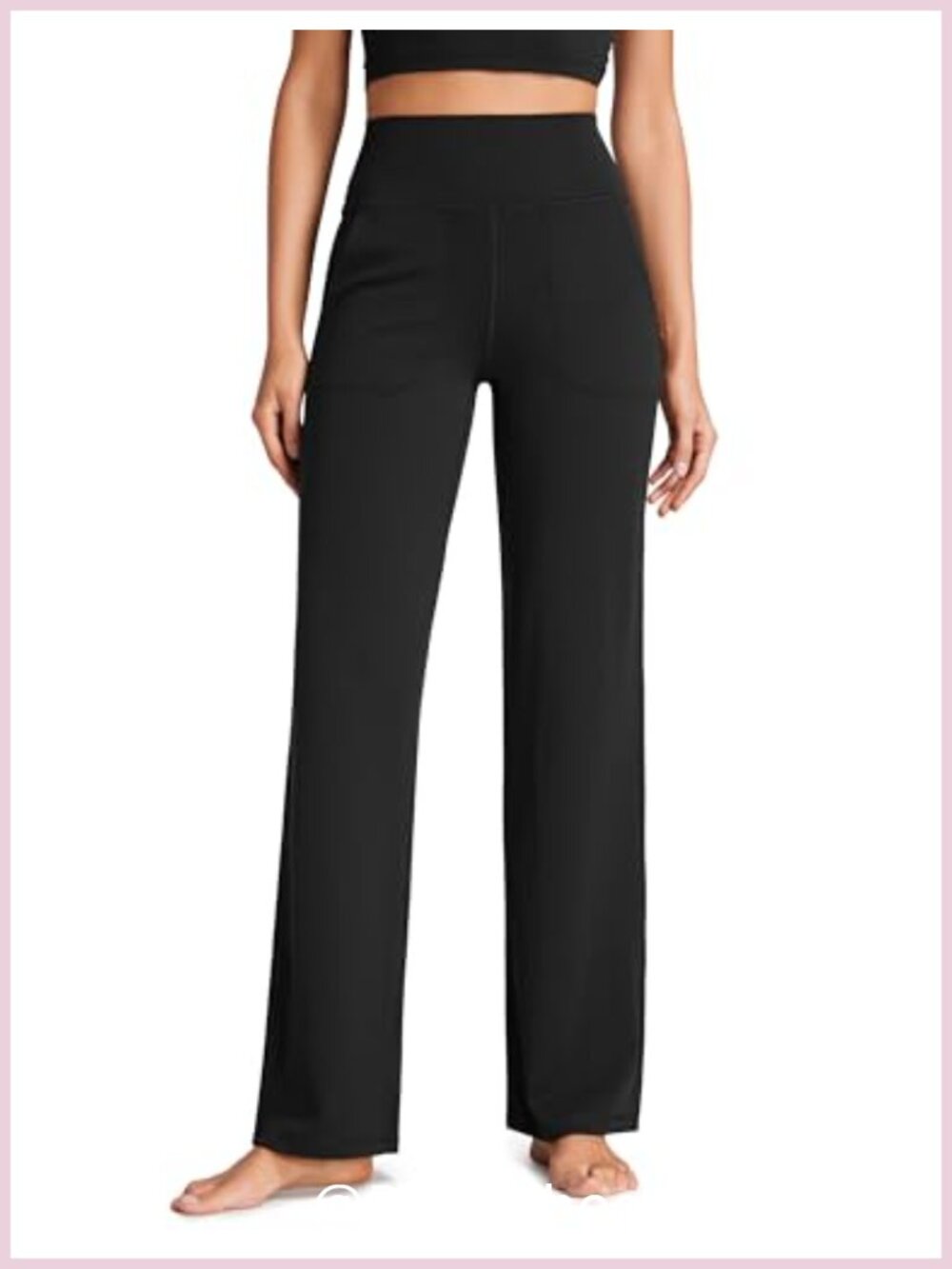 Butterluxe Wide Leg Yoga Pants 31" High Rise Relaxed Fit Pockets